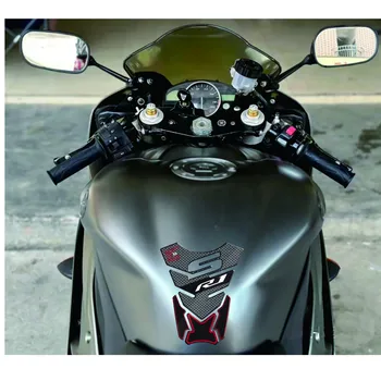 Motociklo bako lipdukas 3D guminis dujų mazuto bako trinkelių apsauginis dangtelio lipdukas YAMAHA R1 R 1 R1M YZF-R1 - Nuotrauka 1  