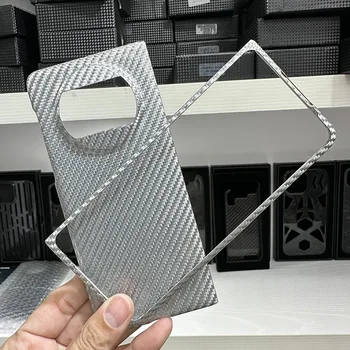 Huawei Mate X3 dėklas Putojantis sidabrinis anglies pluošto aramidinio pluošto apsaugos dangtelis, skirtas Huawei Mate X3 dėklo telefono apvalkalui - Nuotrauka 1  