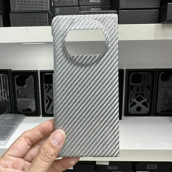 Huawei Mate X3 dėklas Putojantis sidabrinis anglies pluošto aramidinio pluošto apsaugos dangtelis, skirtas Huawei Mate X3 dėklo telefono apvalkalui - Nuotrauka 2  