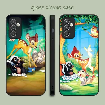 Thumper Disney Cute Bambi telefono dėklo stiklas Samsung A52 A51 A14 A54 A34 A22 A32 A72 S22 S23 Ultra Note 20 10 Pro Plus - Nuotrauka 1  