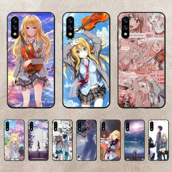 Japonija Anime tavo melas balandį Telefono dėklas, skirtas Huawei P10 P20 P30 P50 Lite Pro P Smart Plus Cove Fundas - Nuotrauka 1  