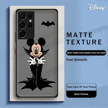 Disney Mickey Halloween Vampire Skeleton Matte dėklas, skirtas Samsung Galaxy S23 S22 S21 S20 FE Ultra S10 S9 Plus Note 10Plus 20Ultra - Nuotrauka 1  