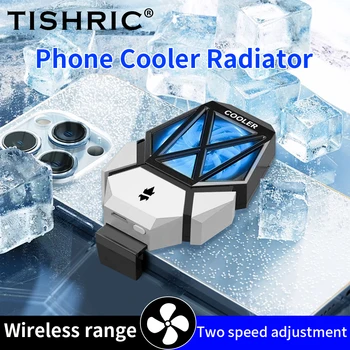 TISHIRIC Mobiliojo telefono aušinimo ventiliatoriaus aušintuvas Back Clip Phone šilumos kriauklės įkrovimo versija Radiatorius S23 iPhone Phone For Pubg - Nuotrauka 1  