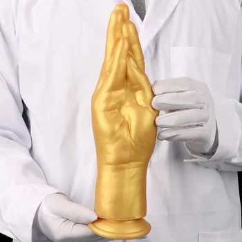 Rankos Analinis kištukas Skystas silikoninis didžiulis užpakalio kamštis su simuliaciniu kumščiu Dildo makšties analinis išsiplėtimas Prostatos masažas Suaugusiųjų sekso žaislai - Nuotrauka 2  