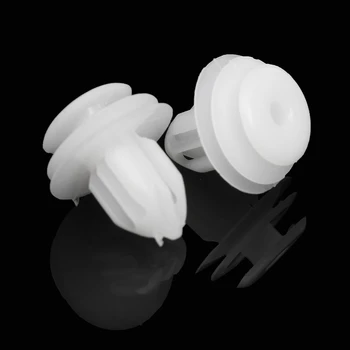 10vnt Automobilių buferiai Sparno įdėklas Durų apdailos plokštės spaustukas Plastikinis baltas automatinio skydelio laikiklis Tvirtinimo spaustukai Kniedė - Nuotrauka 1  