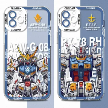 Japan Gundam roboto telefono dėklas, skirtas Samsung Galaxy S23 S22 Ultra S21 S20 FE S10 Plus Note 20 10 A32 A52S A52 A72 skaidrus minkštas dangtelis - Nuotrauka 2  