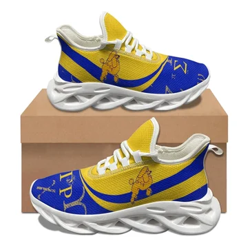 Sigma Gamma Rho Prekės ženklo dizainas Patogūs bėgimo bateliai Pudelio raštas Stilingi suvarstomi sportbačiai Paaugliams kvėpuojantys vaikščiojimo batai - Nuotrauka 2  