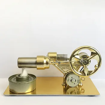 Mini karšto oro stirlingo variklio variklio modelis srauto galia Fizikos eksperimentas Modelis Edukacinis mokslas Žaislų dovana vaikams - Nuotrauka 2  
