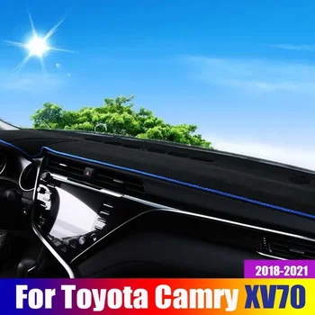 Toyota Camry 70 XV70 2018 2019 2020 2021 Automobilio prietaisų skydelio dangtelio kilimėlis Pad Dashmat Venkite šviesos pagalvėlės saulės atspalvio prieduose - Nuotrauka 1  