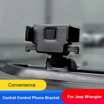 TAJIAN centrinis valdymas Mobiliojo telefono laikiklis Automobilio GPS laikiklio palaikymas Prietaisų skydelio saugojimo organizatoriaus dėžutė Jeep WranglerJL18-22 - Nuotrauka 2  