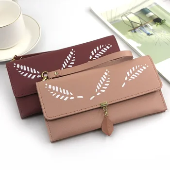 New Fashion Network Red Versatile Solid Color Women's Long Wallet Personal Handheld Bag Pendant Mobile Card Bag - Nuotrauka 1  