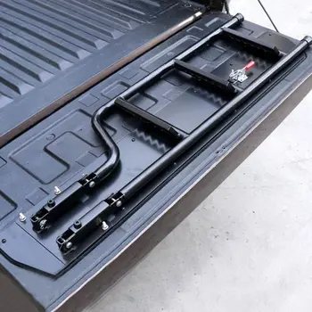 Plieninis pikapas Sulankstomos bagažinės dangčio laiptų kopėčios, skirtos Dodge RAM 1500 2002-2008 - Nuotrauka 2  