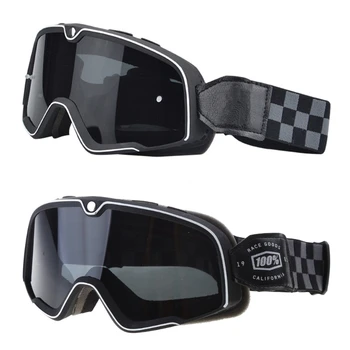 Kompaktiški senoviniai retro motociklų akiniai Motorolerio motociklas Skraidantys akiniai - Nuotrauka 1  
