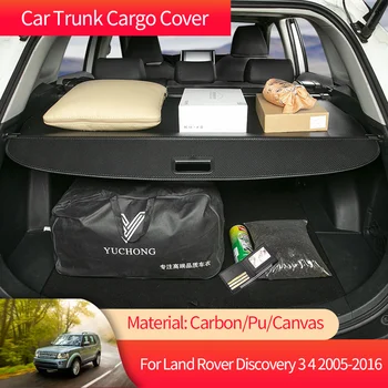 Automobilio bagažinės krovinio dangtis Bagažinės saugykla Galinis bagažinės dėklas Apsauga Apsauginis atspalvis Land Rover Discovery 3 4 LR3 LR4 MK4 2005~2016 - Nuotrauka 1  