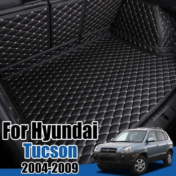 Automobilinės bagažinės trinkelės Priedai Hyundai Tucson JM 2004 2005 2006 2007 2008 2009 Krovinių dėklas Galinis dangtis Neperšlampamas grindų kilimėlis - Nuotrauka 1  