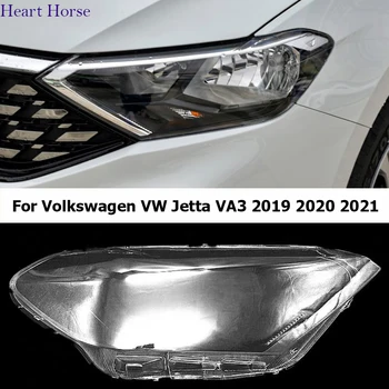 Skirta Volkswagen VW Jetta VA3 2019 2020 2021 Automobilių priedai Priekinio žibinto dangtis Skaidrus šviestuvas Priekinio žibinto apvalkalo objektyvas - Nuotrauka 1  