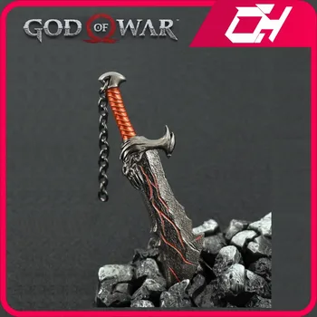 God of War Weapons Kratos Chaoso ašmenys Spartos vaiduoklis 14cm Žaidimas Periferiniai kardai Katana raktų pakabuko modelis Dovanos Žaislai berniukams - Nuotrauka 1  