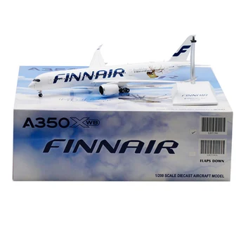 Diecast 1:200 Skalė A350-900 OH-LWD LH2196 Finnair Finland Airlines lėktuvo lėktuvo lydinio modelis su bazinės važiuoklės žaislu - Nuotrauka 1  