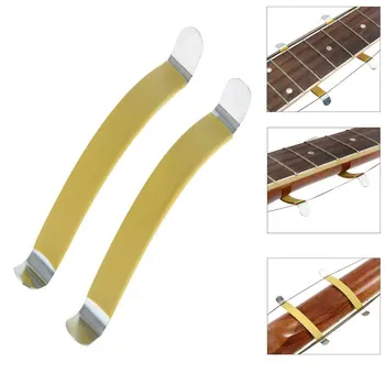 2Pcs Metal String Spreaders Guitar Luthier įrankis fretboard geltonai valyti - Nuotrauka 2  