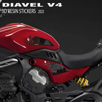 NAUJAS diavel v4 bako padas Motociklų priedai Protector 3D epoksidinės dervos lipdukų rinkinys, skirtas Ducati Diavel V4 2023- - Nuotrauka 1  