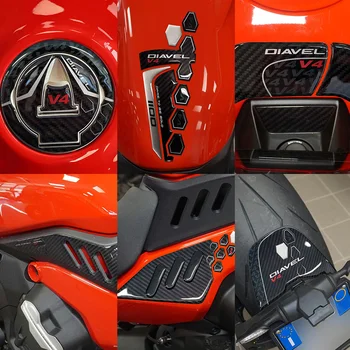 NAUJAS diavel v4 bako padas Motociklų priedai Protector 3D epoksidinės dervos lipdukų rinkinys, skirtas Ducati Diavel V4 2023- - Nuotrauka 2  