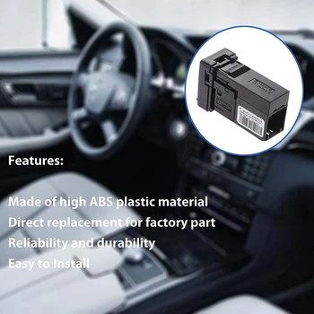 AUX USB prievado adapteris, pagalbinė garso įvesties lizdo automobilio radijo remonto dalis, tinka Toyota Corolla Camry 86190-0R010 - Nuotrauka 2  