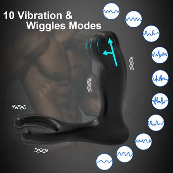Vyrų prostatos masažas Vibratorius Analinis kištukas Belaidis valdymas Dėvėti silikono stimuliavimas Masažuoklis Vėlavimas Ejakuliacija Suaugusiųjų sekso žaislai 18+ - Nuotrauka 2  