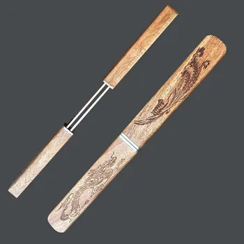Ašmenų medžiaga M390 plieno, drakono ir fenikso dvigubas peilis, lauko kempingo peilis vaisių peilis - Nuotrauka 1  
