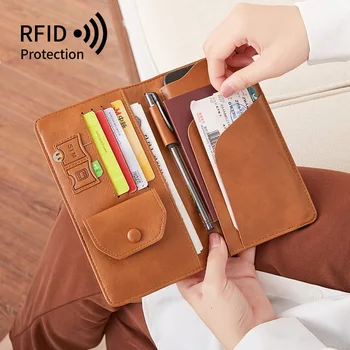 Moterų ilgo paso krepšys RFID korėjietiška versija talpa Mobilioji piniginė Daugiafunkcinis kelioninis krepšys ID kortelės turėtojas prabangus - Nuotrauka 1  