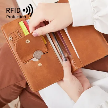 Moterų ilgo paso krepšys RFID korėjietiška versija talpa Mobilioji piniginė Daugiafunkcinis kelioninis krepšys ID kortelės turėtojas prabangus - Nuotrauka 2  