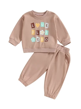 Baby Boy 2Pcs Autumn Sets Animal Print Hoodie Pants Set Infant Clothing - Nuotrauka 2  