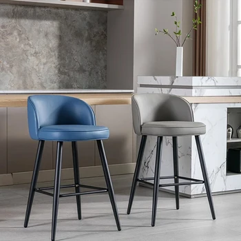 Pradžia Aukštos baro kėdės Bankai Virtuvė Akcentas Metalas Šiaurės baro kėdės Atpalaiduojantis dizaineris Ergonomiškas Taburetes de Bar Baldai WZ - Nuotrauka 1  