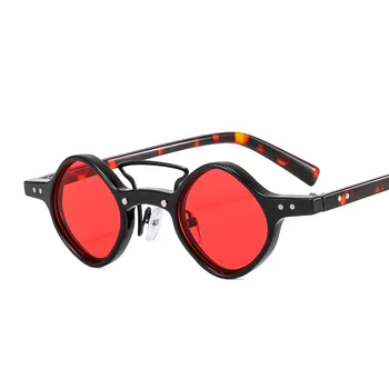 YOOSKE Fashion Steampunk akiniai nuo saulės Vyrai Moterys Hip-hopas Mažas kvadratas Vintage Punk Saulės akiniai Moteris Vyras Prabangus prekės ženklas Dizaineris - Nuotrauka 2  